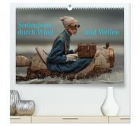 Seelenreise durch Wind und Wellen (hochwertiger Premium Wandkalender 2026 DIN A2 quer), Kunstdruck in Hochglanz: Eine surreale Zeitreise zwischen Sturm und Stille
