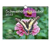 Seelenzauber K2022-4W-00020-D-0 Butterfly Magic - Calendario DIN A4 para 2022
