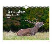 Seelenzauber K2022-4W-00201-D-0 Animal Magic Caza y Silvicultura DIN A4 Calendario 2022