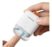 Seemagic Cortaúñas Eléctrico Automático con Luz LED, Mini Cortaúñas para Adultos, Personas Mayores, Bebés, Niños (Blanco)