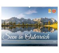 Seen in Österreich (Wandkalender 2026 DIN A2 quer), CALVENDO Monatskalender: Wunderschöne Seen von der Steiermark bis Tirol.
