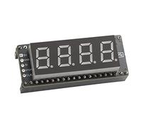 SEENGREAT 4 Digit 8 Segment Display Module for Raspberry Pi Pico, 0.4 Inch Red LED Digital Tube, Adopting 74HC595 Driver Chip Compatible with SPI Interface, On-Board Raspberry Pi Pico Socket