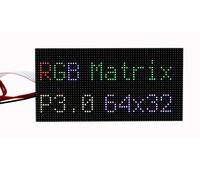 SeenGreat Panel de matriz LED RGB de 64 x 32 cm, pantalla a todo color con brillo ajustable para proyectos de bricolaje y pantallas, compatible con Raspberry Pi Pico/Arduino
