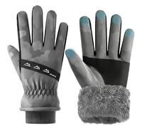 seenlast Guantes Invierno Hombre Mujer - Guantes Térmicos de Lana, con Forro Polar Suave, Impermeables para Frio, Guantes Moto Invierno Calefactables, Regalo Ideal para Hombres y Mujeres
