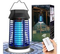seenlast Lampara Antimosquitos Electrico, Mata Mosquitos Electrico 4200V 15W UV Matamosquitos con LED y Mando a Distancia, IPX4 Impermeable Matamoscas Electrico para Interior y Exterior
