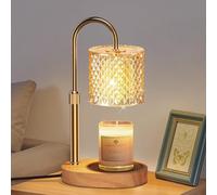 seenlast Lámpara Calentadora Velas, Candle Warmer Lamp con Temporizador y Regulador de Intensidad Calentador de Velas Vintage, Lampara Vela Eléctrica para velas aromáticas, Hogar, Decoración