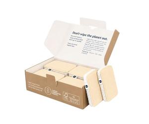 SEEP Eco Esponjas para Lavar, Paquete de 12 esponjas de Limpieza compostables para Cocina, Hechas con Estropajo de Esponja de lufa