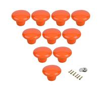 SeeRaphee Tiradores redondos de cerámica para armarios, cajones, pomos redondos para puerta de habitación de niños, dormitorio, armario, armario, paquete de 10 unidades