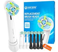 SEEREIN Cabezales de cepillo de dientes compatibles con los cabezales de repuesto Braun Oral B iO, compatibles con cepillos de dientes eléctricos de la serie Oral B IO 3, 4, 5, 6, 7, 8, 9, 10, suaves,