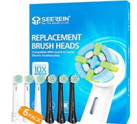 SEEREIN Cabezales de cepillo de dientes compatibles con los cabezales de repuesto Braun Oral B iO, compatibles con cepillos de dientes eléctricos de la serie Oral B IO 3, 4, 5, 6, 7, 8, 9, 10, suaves,