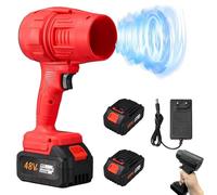 Seese Soplador Turbo Jet, Plumero De Aire InaláMbrico Turbo Super Power, Elsoplador Ultraligero, Secador Turbo Para Coche, Limpiador De Aire Comprimido, Mini Ventilador PortáTil De Mano Potente(Red,10