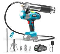 Seesii Engrasadora Bateria con Gatillo de Bloqueo, 10000 PSI, 5,8 oz/min