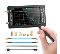 Seesii NanoVNA-F V3 Analizador Vectorial de Redes, 4,3'' Analizador de Antenas 1MHz-6GHz HF VHF UHF VNA para S-Parameter Voltaje SWR, Fase, Retardo, Smith Chart