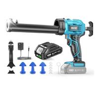 SEESII Pistola de Silicona, Pistola de Silicona Profesional Compatible con Batería de 18V Makita, Pistola de Calafateo Eléctrica con 1x Batería de 2.0Ah