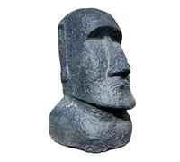 Seestern Sportswear Moai Isla de Pascua estatua jardín estatua escultura altura: 30 cm piedra fundida para interior y exterior/FBA 1887