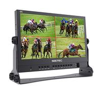 SEETEC ATEM156 15.6 Inch Live Streaming Broadcast Director Monitor with 4 HDMI Input Output Quad Split Display for ATEM Mini Pro Video Switcher Mixer Studio Television Production