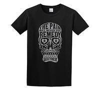 Seether The Pain Will Never Fail Remedy Skull Band Unisex 100% Cotton Short-Sleeve T-Shirts Black XXL