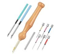 Sefdrert 1 Juego de Puntadas de Bordado, Kit de Bordado, Kit de Aguja Perforadora, Aguja Perforadora, Herramienta de Bordado, Aguja para Perforar, Bricolaje