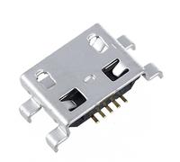 Sefdrert 10 pzs Tipo B Micro-USB 5Pin Enchufe Cargador Montaje Enchufe Conector a Femenino Plata