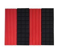 Sefdrert 12 StüCke Schalldichte Schaumstoff Platten für WäNde, Akustikplatten, Schallabsorbierende Schaumstoff Polsterung Zur Verringerung Von LäRm und A