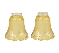 Sefdrert 2 Piezas de Repuesto para Lámpara de Araña de Ventilador de Techo con Pantalla de Vidrio Esmerilado y Transparente.