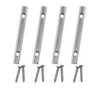 Sefdrert 4 Barras de Retención de Cuerdas de Guitarra de Metal de 45 mm con Tornillo para Amplificador de Guitarra Eléctrica.
