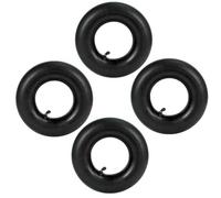 Sefdrert 4 Piezas 4,10/3,50-4 Pulgadas de Neumáticos de Tubo Interno para Camión de Mano, Carro de Mano, Carro de Jardín, Cortacésped, 4.10-4 Tubo de Reemplazo
