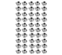 Sefdrert 50unids M8 metal cautivo T tuercas doble Tuercas triangulo de ciego metricas