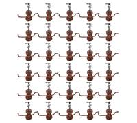 Sefdrert Accesorios Navideños con Forma de Violín con Vetas de Madera de Papá, Colgantes Pequeños, Decoraciones para Hacer Tú Mismo