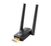 Sefdrert Adaptador Bluetooth Bt5.4 de 150 metros para computadora, USB, Bluetooth, audio, transmisor de recepción con antena