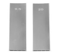 Sefdrert Bloque de Lijado de Radio Bidireccional, Nivelador de Trastes de Aleación de Aluminio, Herramienta de Luthier para Guitarra, Bajo, de Lijado (9,5-20)