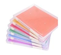 Sefdrert Caja de Almacenamiento de Archivos de Plástico, Paquete de 6 Cajas de Almacenamiento de Papel A4 con Dos Tipos de Etiquetas para Papel de Carta de 8,5 X 11 Pulgadas