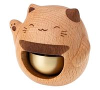 Sefdrert Campana de Comerciante para Apertura de Puerta, Campanas de Mantequilla Cuando Se Abre la Caja de Campanas de Timbre de Latón Estilo Madera, Hogar