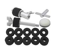 Sefdrert Conjunto de Batería de Cinco Piezas, Embrague de, Parches de Martillo, Tornillo de Platillo, Accesorios de Instrumento Clave y Almohadilla de Platillo