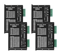Sefdrert Controlador de Motor Paso A Paso Digital CNC DM556 Controlador de Motor Paso A Paso DM556 Controlador de Motor Paso A Paso Bifásico Paquete de 4