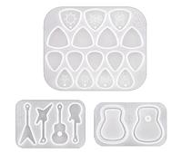 Sefdrert Gitarren Pick Form, Exquisite Harz Form für Gitarren Plektrum, Dreieck, Plektrum, Silikon Guss Schlüssel Anhänger für Musik Liebhaber
