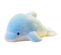 Sefdrert Juguete de DelfíN de Felpa Que Brilla Intensamente LED Juguetes de Peluche LED Regalo de Almohada de DelfíN para NiñOs en Festivales de CumpleañOs de Navidad Azul