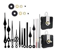 Sefdrert Kit de Movimiento de Eje Silencioso y Puntero de Cuarzo de Eje para Reloj de Pared, Reparación de Bricolaje, Reemplazo de Mecanismo de Reloj.