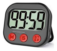 Sefdrert KüChentimer, Digital Visueller , Magnetische Uhr, Stoppuhr, ZäHle Runter , GroßEs LCD Bildschirm für Kochen