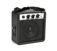 Sefdrert Mini Altavoz Amplificador de Guitarra de 5 W con Entradas de 3,5 mm y 6,35 mm Salida de 1/4 de Pulgada con Ajuste de Tono de Volumen Overdrive