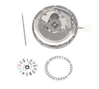 Sefdrert NH36/NH36A - Reloj mecánico automático de doble calendario de alta precisión con vástago de acero + esfera semanal + kit de esfera de calendario, plata