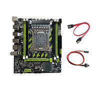 Sefdrert Placa base de juego + línea de conmutación + cable LGA2011 4XDDR3 RECC RAM Slot M.2 NVME PCIE X16 6XUSB2.0 SATA3.0 placa base