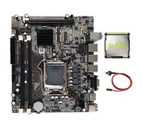 Sefdrert Placa base H55 LGA1156 compatible con I3 530 I5 760 Series CPU DDR3 Memory Computer Motherboard + I3 550 CPU + Switch Cable Parts