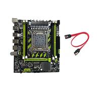 Sefdrert Placa base X79G + cable compatible con LGA2011 4XDDR3 RECC RAM Slot M.2 NVME PCI-E X16 6XUSB2.0 SATA3.0 placa base de servidor
