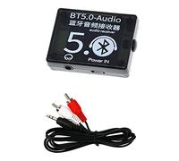 Sefdrert Receptor de Audio BT5.0 + Estuche + Kit de Cable de Audio una Dos Decodificador Bluetooth MP3 Altavoz de Coche Sin PéRdidas Tablero Amplificador de Audio