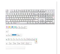 Sefdrert Teclado mecánico de 136 teclas AI de sublimación 7U compatible con teclado de teclas 61/64/68/71/75/84/87/96/98/104