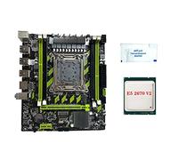 Sefdrert X79G - Placa base para juegos de PC + CPU E5 2670 V2 + grasa térmica LGA2011 4XDDR3 RECC RAM Slot M.2 NVME PCIE X16 6XUSB2.0 SATA3.0