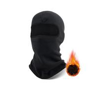 SEFIRST Pasamontañas para Moto Polar de Invierno, Máscara de Esquí, Cortavientos y Pasamontañas Multifuncionales, Cálido y Transpirable para Hombre, Mujer, Máscara de Cuello para Ciclismo (Negro)