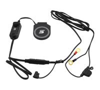 Sefis Bind - Soporte para teléfono móvil para motocicleta con adaptador antigolpes, robusto soporte para teléfono giratorio 360°, universal 22 - 25 mm, amortiguador de vibraciones y antirrobo (carga