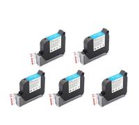 SEFNPOME 25. Cartucho de Tinta de solvente Eco de 4 mm Compatible con Impresora portátil de 600 ppi Fecha de caducidad 25. Cartucho de inyección de Tinta de 4 mm sin cifrado(25.4mm Black 5Pcs)